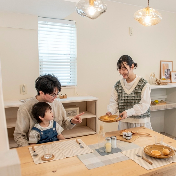ヘリテージホームのキッチン風景