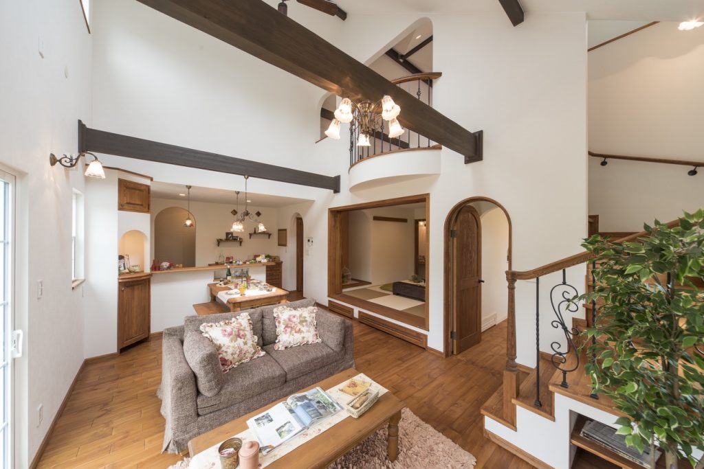 大きな小屋裏のある平屋のような家 ヘリテージホーム