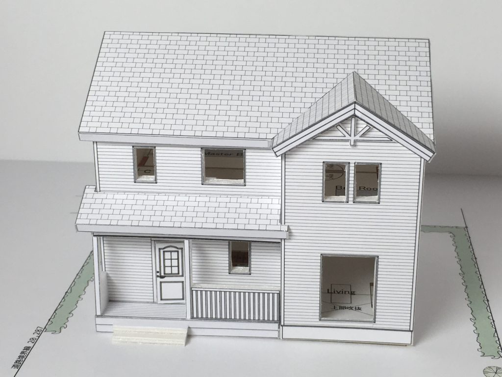 住宅模型製作　２階建て北米プラン
