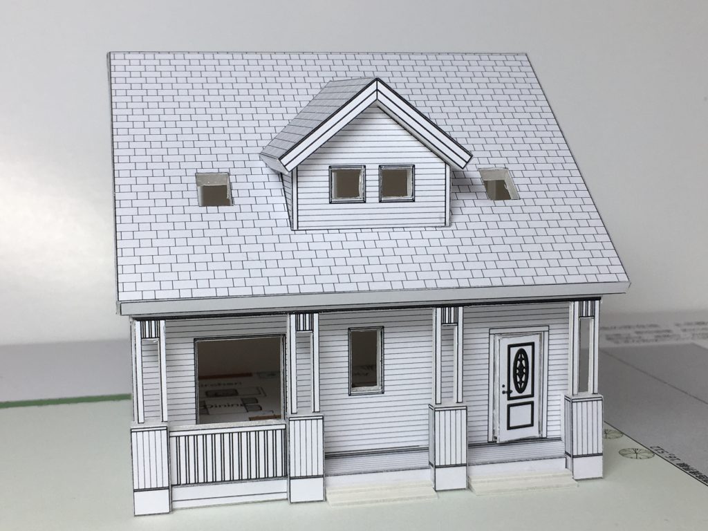住宅模型製作　大屋根ヴィンテージプラン